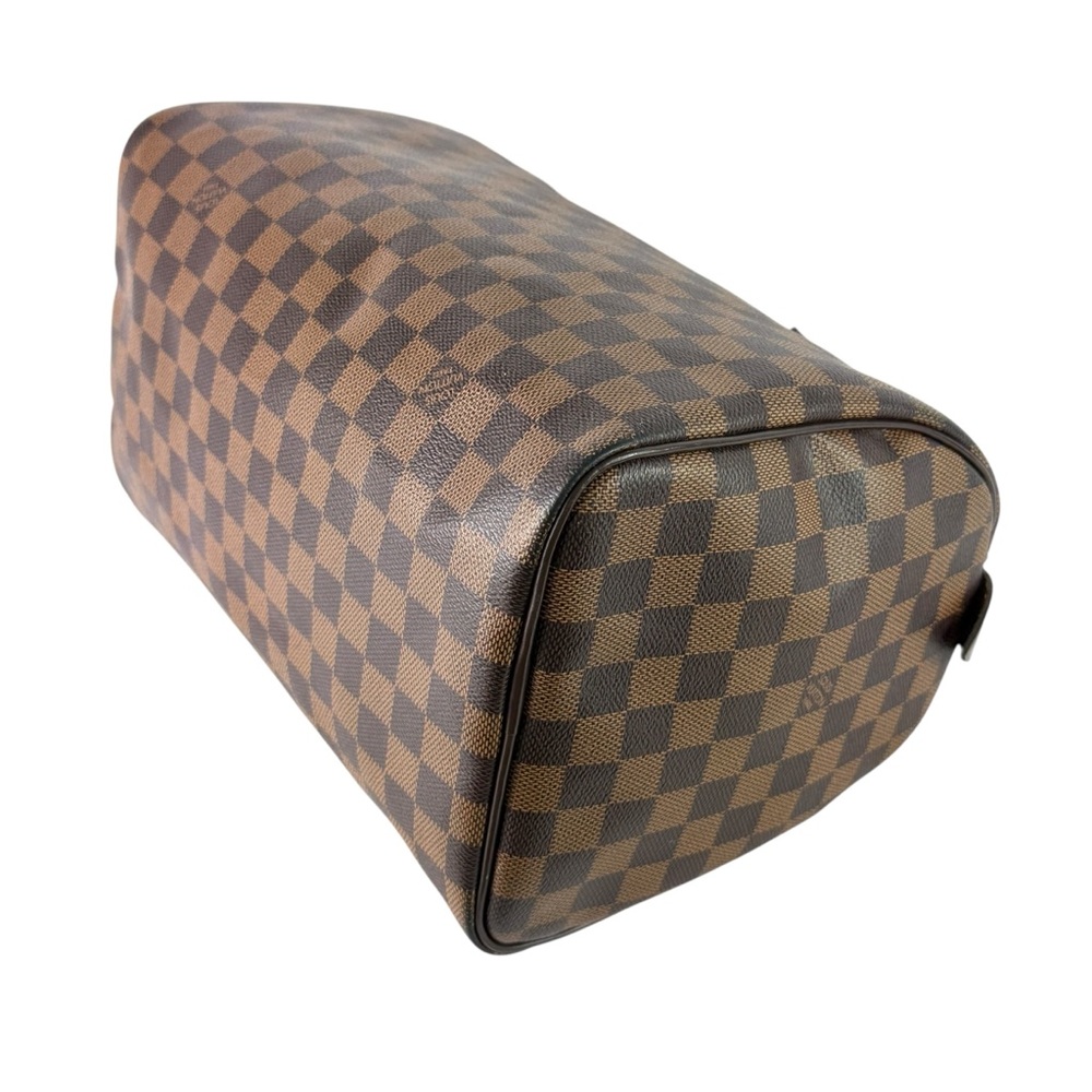 LOUIS VUITTON Brown Canvas Damier Ebene Speedy 30 Made in France - Picture 14 of 17